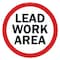 Signmission Lead Work Area 16in Non-Slip Floor Marker, 16" x 16", FD-C-16-99918 FD-C-16-99918 - alternate 1